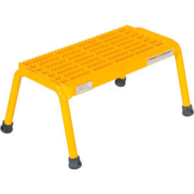 Aluminum Yellow Step Stand - 1 Step Welded - SSA-1-Y SSA-1-Y