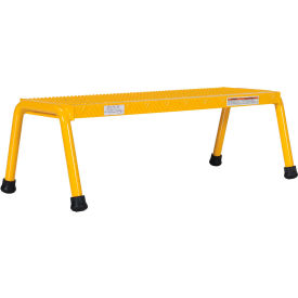 Aluminum Yellow Wide Step Stand - 1 Step Welded - SSA-1W-Y SSA-1W-Y