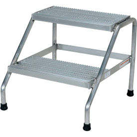 Aluminum Step Stand - 2 Step - Welded - SSA-2 SSA-2