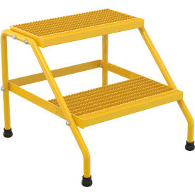 Aluminum Yellow Step Stand - 2 Step - SSA-2-KD-Y SSA-2-KD-Y