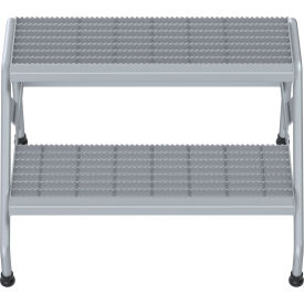 Aluminum Wide Step Stand - 2 Step Welded - SSA-2W SSA-2W