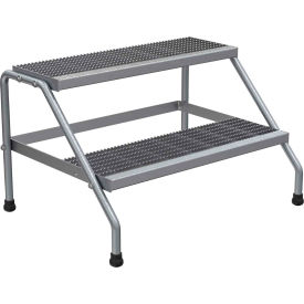 Aluminum Wide Step Stand - 2 Step - SSA-2W-KD SSA-2W-KD