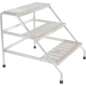 Aluminum Wide Step Stand - 3 Step Welded - SSA-3W SSA-3W