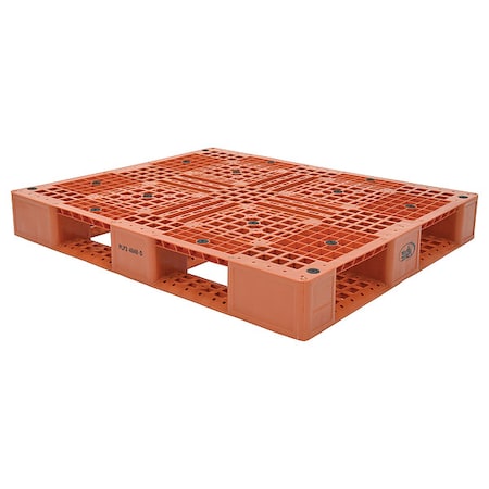 High Density Polyethylene (HDPE) Pallet, 47.375 in L, 39.5 in W, 6 H MPN:PLP2-4840-ORANGE