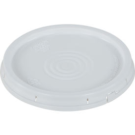 Tear-Tab Lid LID-54-PWT for 3 5 & 6 Gallon Open Head Pails - White LID-54-PWT