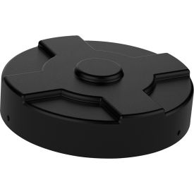 Vestil™ Low Density Polyethylene Drum Cover For 55 Gallon Closed Head Drum Black DC-P-55-BK