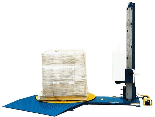 48 Inch Diameter, 4 to 6 Pallets per Hour, Semi Automatic, Light Duty Stretch and Pallet Wrap Machine MPN:SWA-48
