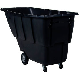 Vestil™ Standard Duty Plastic Tilt Truck 1 Cu. Yd. Capacity 850 lb. Capacity Black TDT-100-LD-BLACK