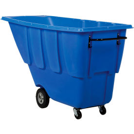 Vestil™ Standard Duty Plastic Tilt Truck 1 Cu. Yd. Capacity 850 lb. Capacity Blue TDT-100-LD-BLUE