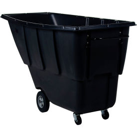 Vestil™ Heavy Duty Plastic Tilt Truck 1 Cu. Yd. Capacity 1250 lb. Capacity Black TDT-100-MD-BLACK