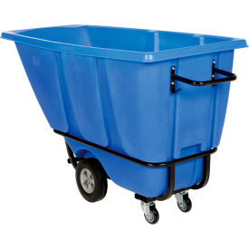 Vestil™ Heavy Duty Plastic Tilt Truck 1/2 Cu. Yd. Capacity 1400 lb. Capacity Blue TDT-50-HD-BLUE
