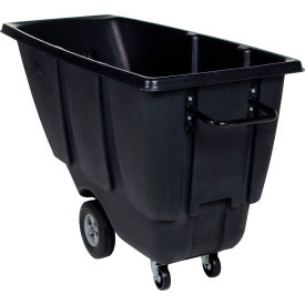Vestil™ Light Duty Plastic Tilt Truck 1/2 Cu. Yd. Capacity 450 lb. Capacity Black TDT-50-LD-BLACK