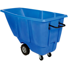Vestil™ Light Duty Plastic Tilt Truck 1/2 Cu. Yd. Capacity 450 lb. Capacity Blue TDT-50-LD-BLUE