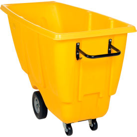 Vestil™ Light Duty Plastic Tilt Truck 1/2 Cu. Yd. Capacity 450 lb. Capacity Yellow TDT-50-LD-YELLOW