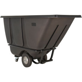 Vestil™ Standard Duty Plastic Tilt Truck 1/2 Cu. Yd. Capacity 850 lb. Capacity Black TDT-50-MD-BLACK