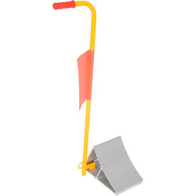 Vestil™ Aluminum Wheel Chock with Handle & Flag 11-7/8