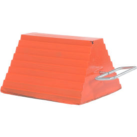 Vestil™ Molded Rubber Wheel Chock with Handle 9-1/4