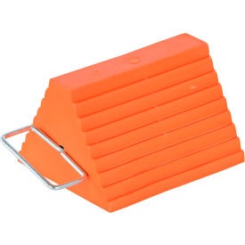 Vestil™ Urethane Standard Wheel Chock with Handle 20 Ton Capacity 6