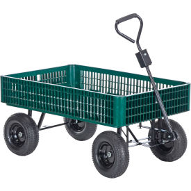Vestil™ LSC Landscape Cart with Plastic Crate 1000 lb. Cap. 12-1/2