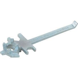 Vestil™ Straight Drum Bung Nut Wrench Zinc Cast Steel Silver BNW-IX-W