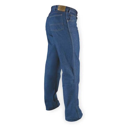 Men's Relax Fit Jeans, 42 in, Blue, Cotton MPN:PD60PW 42 34