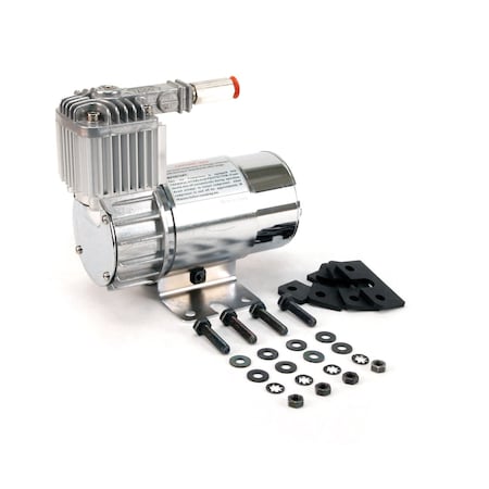 100C Chrome Compressor Kit w/ Omega Mounting Bracket (12V, 15% Duty, Sealed) MPN:10016