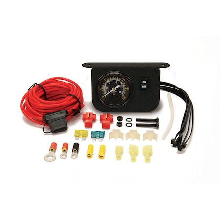 Illuminated Dash Panel Gauge Kit, Black Face (150 PSI, 30 Amp) MPN:20062