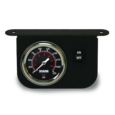 Illuminated Dash Panel Gauge Kit, Black Face (200 PSI, 30 Amp) MPN:20066