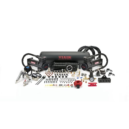 Dual Stealth Black 485C Onboard Air System (200 PSI, 3.82 CFM, 40 Amp, 12V, 2.5 Gal. Tank) MPN:20185