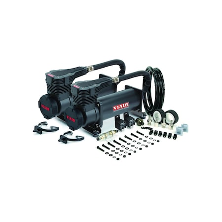 Dual Stealth Black (Gen 2) Value Pack w/ Matte Black Filter w/ filter cap cover w/ VIAIR logo MPN:48542
