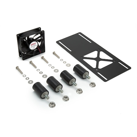 IP68 Cooling Fan With Vibration Isolator Kit, w/Mounting Hardware, Bracket (L), 12V CE MPN:95820