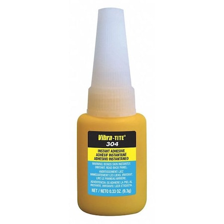 Instant Adhesive, 304 Series, Clear, 1 oz, Bottle MPN:30410