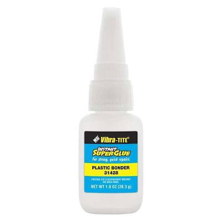 Instant Adhesive, 314 Series, Clear, 1 oz, Bottle MPN:31428