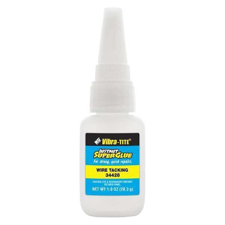 Instant Adhesive, 344 Series, Clear, 1 fl oz, Bottle MPN:34428