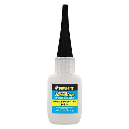 Instant Adhesive, 347 Series, Clear, 0.7 oz, Bottle MPN:34714