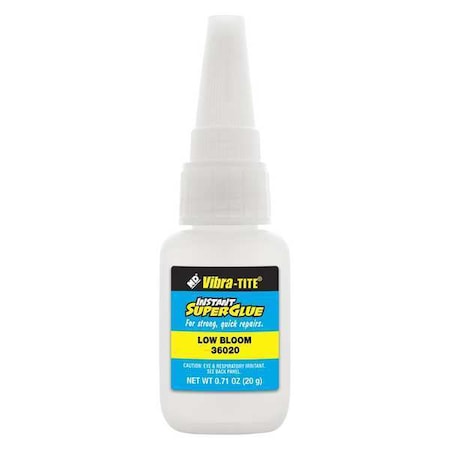 Instant Adhesive, Clear, 1 lb, Bottle MPN:36020
