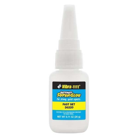 Instant Adhesive, 362 Series, Clear, 0.7 fl oz, Bottle MPN:36220