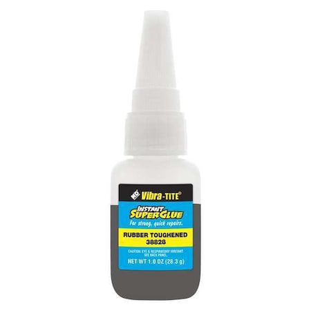 Instant Adhesive, 388 Series, Black, 1 oz, Bottle MPN:38828