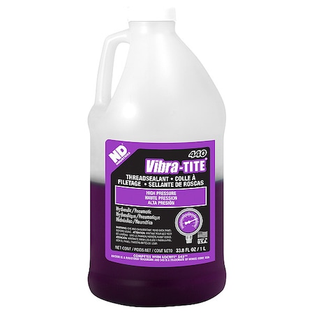 Pipe Thread Sealant, 440, Purple, Liquid, 1 L Bottle MPN:44000