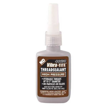 Thread Sealant, Brown, Liquid, 0.3 fl oz, Bottle MPN:44410