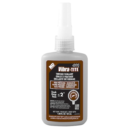 Thread Sealant, Brown, Liquid, 50 mL Bottle MPN:44450