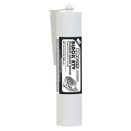 Silicone Gasket Sealant, 300 mL, Black, Temp Range -65 to 500 Degrees F MPN:99830
