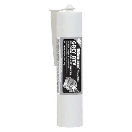 Silicone Gasket Sealant, 300 mL, Gray, Temp Range -65 to 500 Degrees F MPN:99930