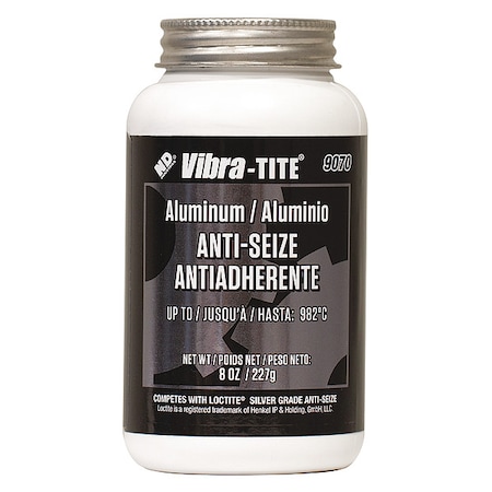 Anti Seize Compound, Jar, 8 oz., Silver MPN:90708