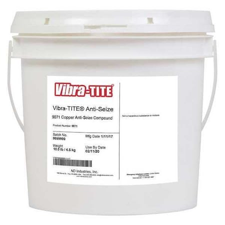 Anti Seize Compound, Bucket, 1 gal., Copper MPN:90710