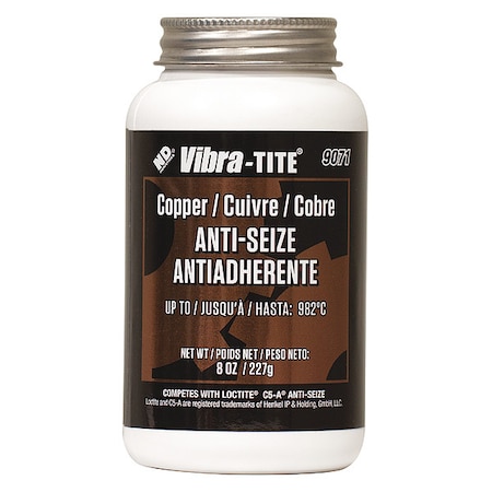 Anti Seize Compound, Jar, 8 oz., Copper MPN:90718