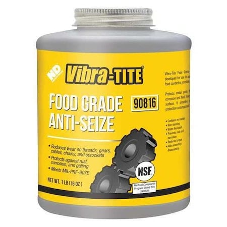 Anti Seize Compound, Jar, 16 oz., White MPN:90816