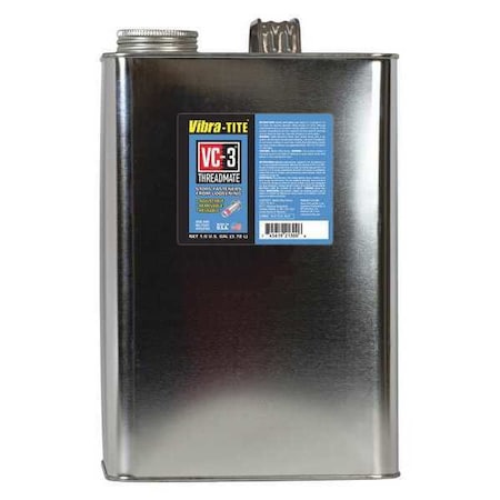 Reusable Threadlocker, VIBRA-TITE VC-3, Red, High, Liquid, 1 gal, Can MPN:21300