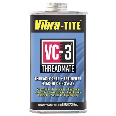 Reusable Threadlocker, VIBRA-TITE VC-3, Red, High, Liquid, 8.45 fl oz, Can MPN:21325