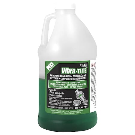 Retaining Compound, 548 Series, Green, Liquid, High Strength, 1L Jug MPN:54800